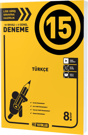 8. Sınıf Türkçe 15 li Deneme